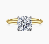 Gabriel & Co Daniele 14K White and Yellow Gold Round Solitaire Diamond Engagement Ring