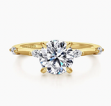 Gabriel & Co Marline 14K Yellow Gold Round Diamond Engagement Ring
