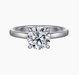 Gabriel & Co Sandi 14K White Gold Round Diamond Engagement Ring