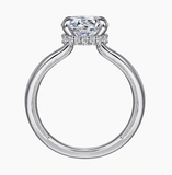 Gabriel & Co Sandi 14K White Gold Round Diamond Engagement Ring