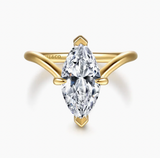 Gabriel & Co Cosmic 14K Yellow Gold Marquise Shape Diamond Engagement Ring