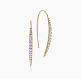 Gabriel & Co 14K Yellow Gold Tapered Diamond Fish Wire Drop Earrings EG12629Y45JJ