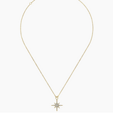 Gabriel & Co Pendant Necklace Starburst 14K Yellow Gold Diamond 0.25ct NK4847Y45JJ
