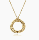 Gabriel & Co Pendant Necklace 14K Yellow Gold Rope Bujukan NK6531Y4JJJ