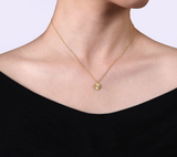Gabriel & Co Diamond Cut - 14K White Yellow Gold Diamond Pendant Necklace-Bujukan NK6862M45JJ