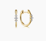 Gabriel & Co 14K Yellow Gold Diamond Huggie Earrings 0.1ct EG14025Y45JJ