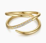 Gabriel & Co 14K Yellow Gold Diamond Wrap Ring LR51267Y45JJ