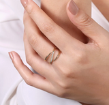 Gabriel & Co 14K Yellow Gold Diamond Wrap Ring LR51267Y45JJ