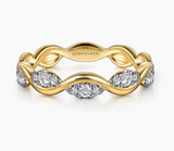 Gabriel & Co 14K Yellow Gold Diamond Stackable Ring 0.21ct  LR52666Y45JJ