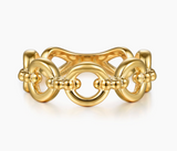 Gabriel & Co 14K Yellow Gold Bujukan Round Link Bold Stackable LR52913Y4JJJ