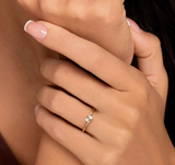 Gabriel & Co Promise Ring - 14K Yellow Gold Diamond Toi et Moi Promise Ring LR53059Y45JJ