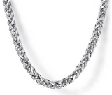 Gabriel & Co 24 Inch 3.2mm 925 Sterling Silver Men's Solid Wheat Chain Necklace