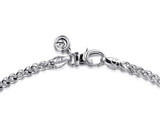 Gabriel & Co 24 Inch 3.2mm 925 Sterling Silver Men's Solid Wheat Chain Necklace
