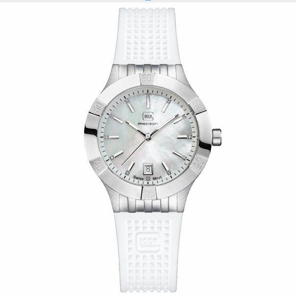 Glock Timepieces Mother of Pearl White Strap GW-32-1-20