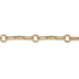 Gabriel & Co 14K Yellow Plain Gold Link Chain Bracelet