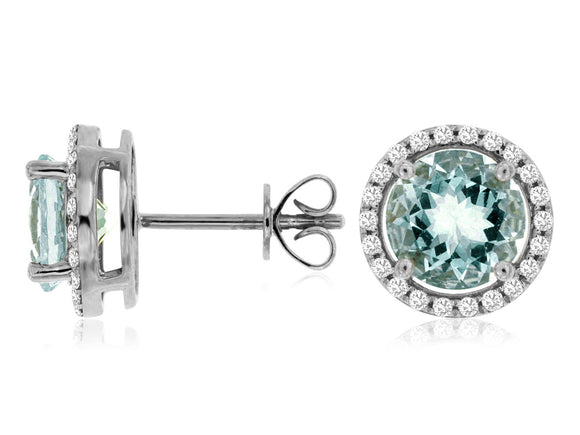 Matheus Aquamarine and Diamond Earrings WC6136Q