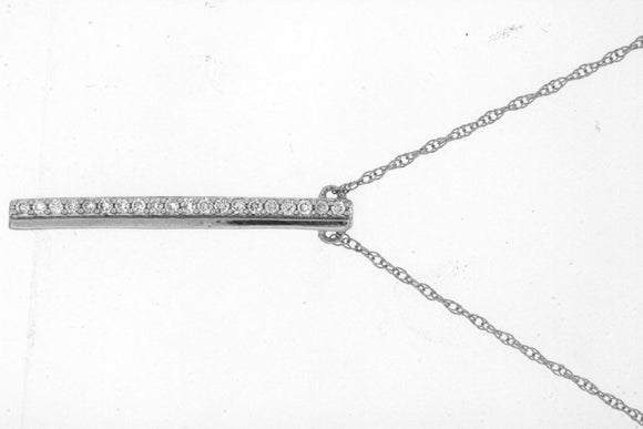Matheus Drop Bar Diamond Necklace WH1147D