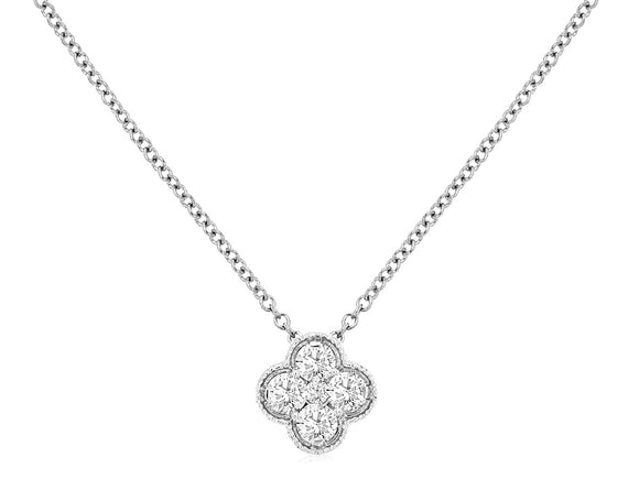 Matheus Diamond Flower Necklace WH1295D