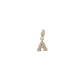 Diamond Block Letter Charm by Zoe Chicco