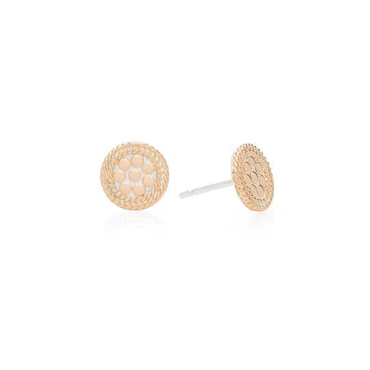 Anna Beck Classic Mini Circle Stud Earrings GOLD 1371E-GLD