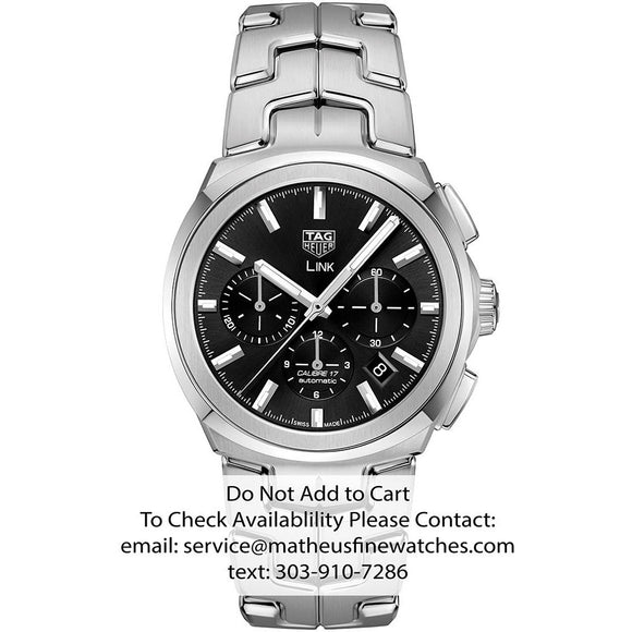 In-store purchase only. TAG Heuer Link Chronograph Automatic Watch CBC2110.BA0603