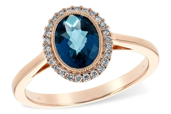 14KT Gold Ladies Diamond Ring - A244-38117_P