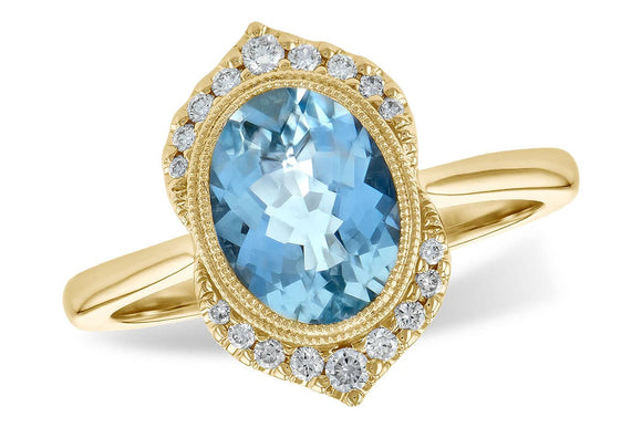 14KT Gold Ladies Diamond Ring - A245-28099_Y