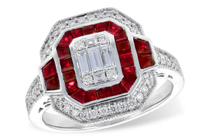 14KT Gold Ladies Diamond Ring - A328-07208_W