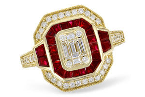 14KT Gold Ladies Diamond Ring - A328-07208_Y