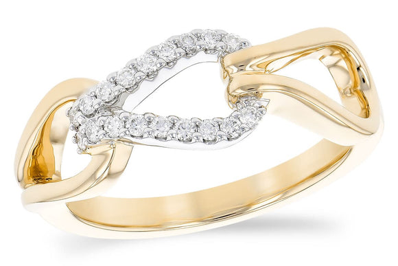 14KT Gold Ladies Diamond Ring - A328-08153_YW