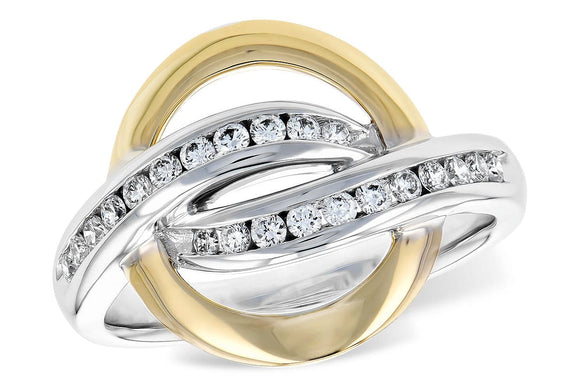 14KT Gold Ladies Diamond Ring - B328-03571_YW