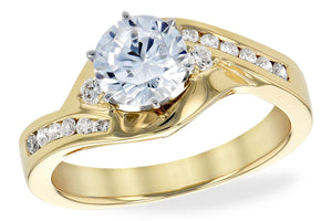 14KT Gold Semi-Mount Engagement Ring - D242-57262_Y