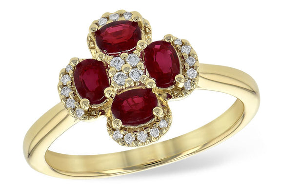14KT Gold Ladies Diamond Ring - D245-29035_Y