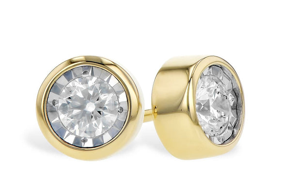 Allison Kaufman 14KT Diamond Gold Stud Earrings E328-02698_Y