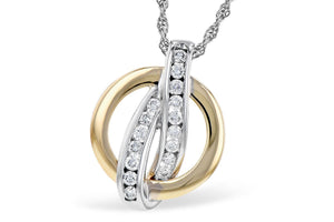 14KT Gold Necklace - E328-03580_YW