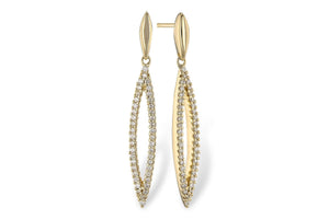 14KT Gold Earrings - E328-07189_Y