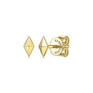 Gabriel & Co. - EG14003Y4JJJ - 14K Yellow Gold Pyramid Kite Shape Stud Earrings