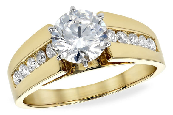 14KT Gold Semi-Mount Engagement Ring - F060-77207_Y