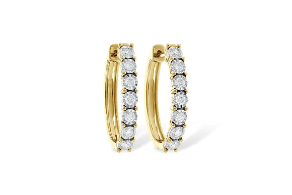 14KT Gold Earrings - F245-29989_Y