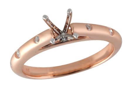 14KT Gold Semi-Mount Engagement Ring - G242-58153_P