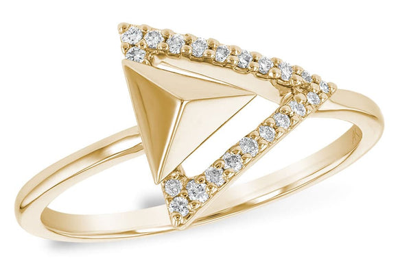 14KT Gold Ladies Diamond Ring - G242-63562_Y