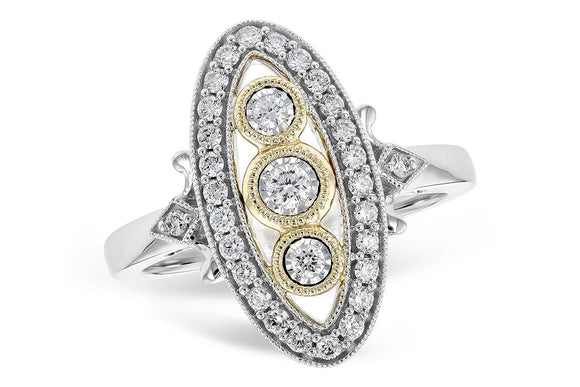 14KT Gold Ladies Diamond Ring - G328-01816_TR