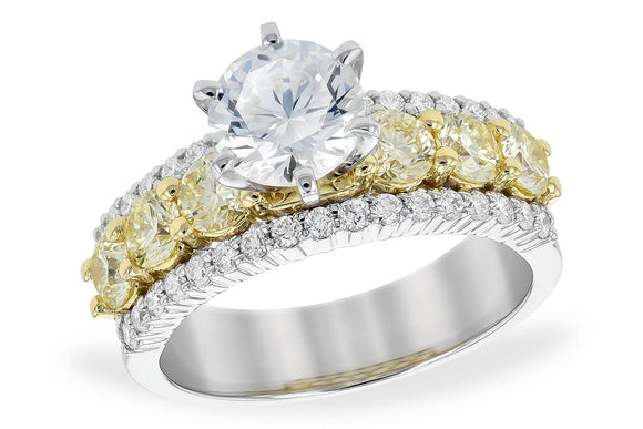 14KT Gold Semi-Mount Engagement Ring - H244-40871_TR