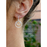 Cherie Dori Double Loop Diamond Drop Earrings FWE0251DW