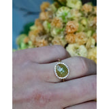 Royal Jewelry Sliced Sapphire Diamond Ring