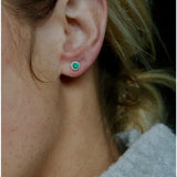 Fana Emerald and Diamond Stud Earrings ER1479E/WG
