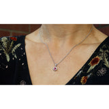 Fana Ruby Diamond Drop Pendant P1514R/WG