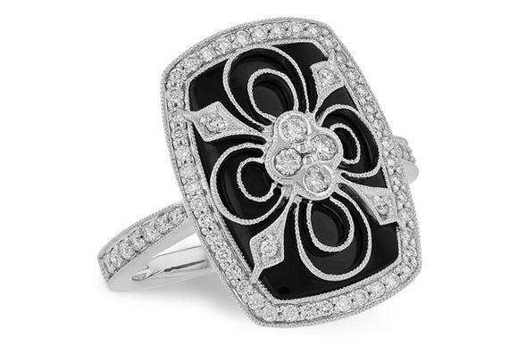 14KT Gold Ladies Diamond Ring - K055-32689_W