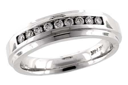 14KT Gold Mens Wedding Ring - K148-05371_W