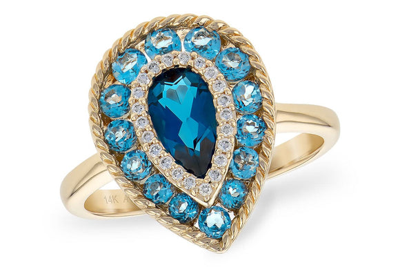 14KT Gold Ladies Diamond Ring - K245-31807_Y
